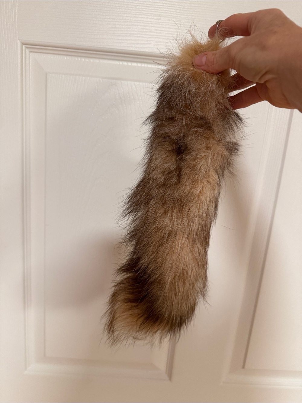 Real Fur Tail keychain